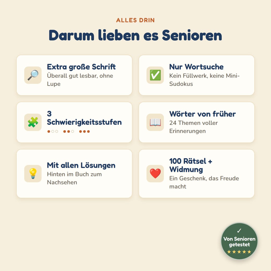 Darum lieben es Senioren – die Highlights